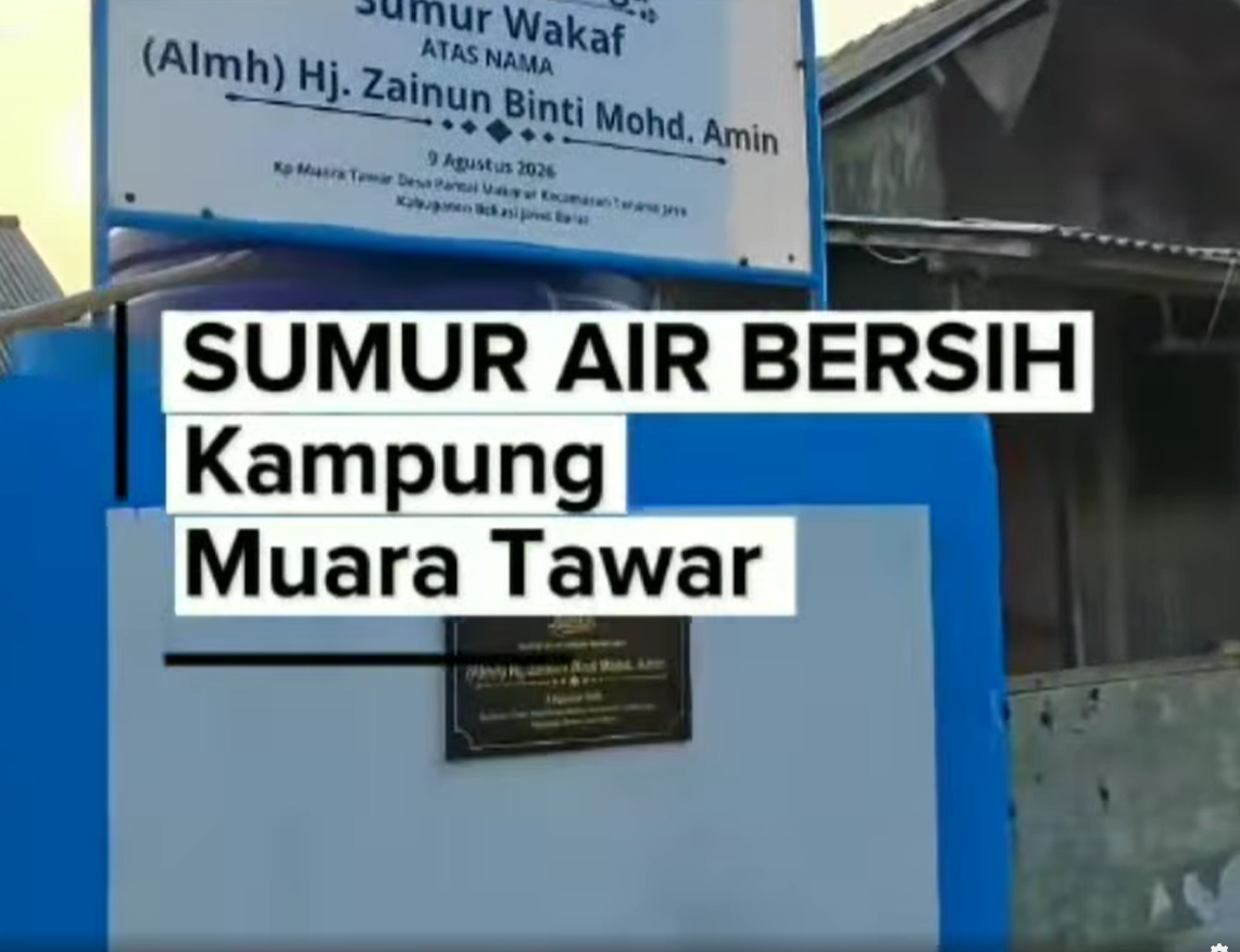 Dua Titik Pengeboran Air Bersih Rumah Relawan Kebaikan di Muara Tawar dan Kampung Karatan Resmi Rampung